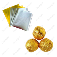 Envasado de alimentos Hoja de papel de aluminio puro/Rollo Oro/Plata Chocolate Chicle Papel de regalo