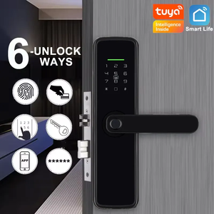 Euro Mortise 4585 6072 Smart <strong>Door</strong> Lock Fingerprint Tuya Wifi Zigbee Ttlock Wifi BLE No Need Gateway Card Code Digital <strong>Door</strong> Lock - Product Image 4