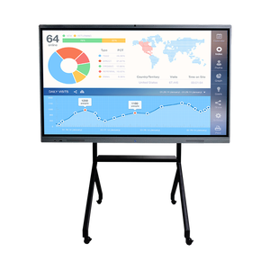 High Quality 65 Inch Black Smart <b>Board</b> with LED Touch Screen High Quality <b>Interactive</b> Teaching Panel <b>Interactive</b> Whiteboard - Product Image 1