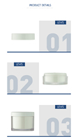 Bouteilles rondes en acrylique fantaisie avec pompe, capacité de 60 ml et 120 ml, pour l'emballage de lotions et de crèmes