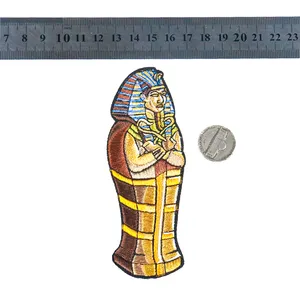 Ancient Egyptian King Coffin High Quality Embroidery Cloth Paste Clothes Trousers Hole Decoration Can Be Ironed Sewing Supplies