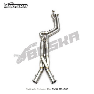 Tubo Intermedio OEM con Tubos en Z Impresos en 3D para BMW M2/M3/M4 G80/G82/G87 3.0T 2021- Sistema de Escape Boska Más Reciente, Tubo SUS304 - Product Image 2