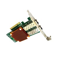 Tarjetas Lan de fibra de 10g, tarjetas de red PCIe NIC de fibra óptica de doble puerto para servidor