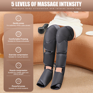 Masseur de jambes à compression d'air PAKISS, enveloppement complet des jambes, des pieds, des mollets et des cuisses, 3 modes, 5 niveaux d'intensité, fonction chauffante, utilisation à domicile, OEM ODM - Product Image 5