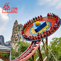 Manège UFO Volant Extérieur : La Grande Aventure Disco Magique sur Piste pour Parc d'Attractions