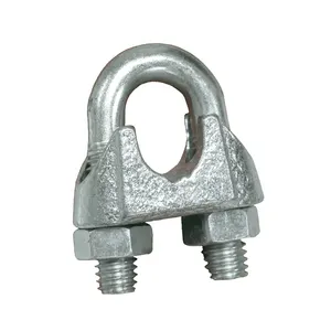 ZINC PLAQUÉ Gréement Matériel Acier Goutte Forgé Fil Câble Pince U Boulon Fil Câble Clip