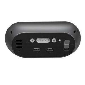 นาฬิกาปลุกดิจิตอลอิเล็กทรอนิกส์แบบขายส่ง พร้อมจอ LED แสดงผลอุณหภูมิ ความชื้น พอร์ต USB Type-C ฟังก์ชั่นเลื่อนปลุก - Product Image 2