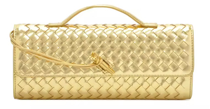 กระเป๋าถือผู้หญิงแบบใหม่ กระเป๋าถือขายส่ง หนังนิ่ม ทำมือ กระเป๋าสานสไตล์โบราณ กระเป๋าถักแบบโบราณ กระเป๋าถือสุภาพสตรี - Product Image 3