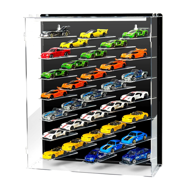 Customized Toy Car Display Box 1/64 for Children Collection Toy Cabinet Acrylic Scale Protective Display Case
