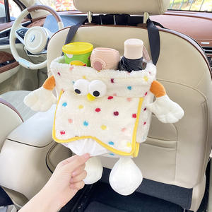 Cubo organizador creativo para Interior de coche 2 en 1, cubo de basura y caja de pañuelos con soporte de almacenamiento de paraguas, tela de 24*19cm - Product Image 6