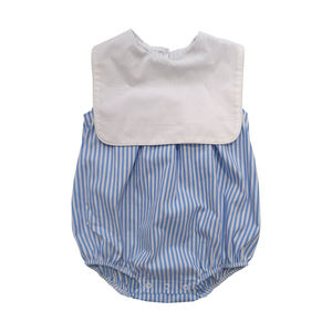 Conjunto de ropa de bebé monograma personalizado al por mayor ropa de bebé recién nacido sin mangas bebé verano algodón poliéster ropa canastilla - Product Image 2