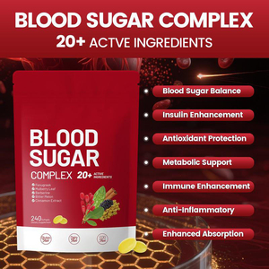 240 Cápsulas de Complejo Natural para el Azúcar en Sangre, Cápsulas de Gel Suave Antioxidantes para el Equilibrio del Azúcar en Sangre, para el Apoyo Inmunológico y la Densidad Ósea - Product Image 2