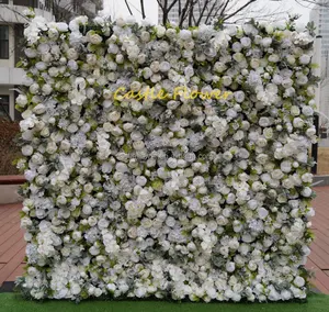 M843 fabrika özelleştirmek el yapımı yapay ipek 3d 5d pembe serisi düğün parti arka plan dekorasyon çiçek duvar