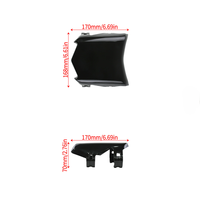 Plaque d'immatriculation et plaque avant de moto en PVC/plastique noir brillant, durable et étanche, pour Surron Light Bee X