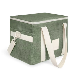 Manufacturer Custom Logo Outdoor Large Portable Collapsible Golf Picnic Beach Camping Soft Terry Towelling Insulated Cooler Bag - Product Image 3