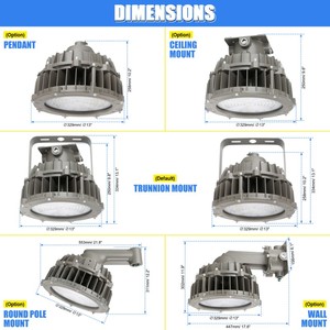 ไฟ LED ป้องกันการระเบิดสำหรับงานน้ำมัน <span class=keywords><strong>5</strong></span> ปีการรับประกัน UL 20KV Surge 3000K, 4000K, 5000K, 5700K IP65 60W - 200W 100w - Product Image 5