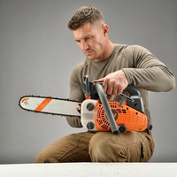Scie à chaîne Hefeng Power professionnelle de 25,4 cm³ à essence, qualité industrielle, guide de 12 pouces, 2500 tr/min, pour la coupe du bois, certifiée CE GS, OEM
