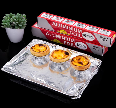 Household Jumbo Wholesale Coated Food Grade Tin Foil Roll Half Hard Temper Kitchen Use Food Packaging