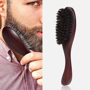 Peigne à barbe et <span class=keywords><strong>moustache</strong></span> pour homme, brosse de toilettage pour animaux de compagnie, brosse de coiffure et de nettoyage des poils cassés, en bois de hêtre, pour usage transfrontalier - Product Image 1