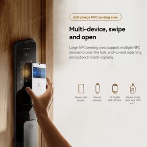 <span class=keywords><strong>Xiaomi</strong></span>-Cerradura de puerta inteligente completamente automática, timbre con reducción de ruido, wifi, Bluetooth, NFC, desbloqueo de huellas dactilares, Mi Home - Product Image 5