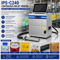 Máquina de Codificación por Inyección de Tinta Continua DF-C240, Impresora CIJ Industrial para Alta Productividad, Datos Variables, Bolsas de Plástico, Películas Metálicas