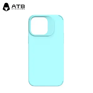 Coque de téléphone en silicone liquide pour Apple Iphone 15 Pro Max Logo personnalisé Silicone liquide pour coque iPhone