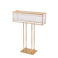 Accessoires de mariage exclusifs transfrontaliers JHMJ Modèle 1065 – Décorations hôtelières en fil métallique style américain avec accents dorés électroplaqués