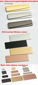 Produttore su misura in alluminio bianco in acciaio inox ottone in lega di zinco piastra di corrosione in metallo incisione targhetta - Product Image 4