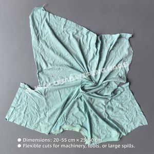 Chiffons de nettoyage en coton colorés pour atelier, chiffons de t-shirt coupés de couleur claire pour le nettoyage - Product Image 3