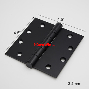 Tùy biến chuyên nghiệp Matt đen có thể tháo rời pin thương mại 4.5 inch Vuông Bóng mang cửa bản lề - Product Image 2