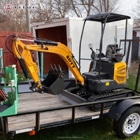 Mini-excavatrice sur chenilles de 1,5 tonne Euro 5 avec moteur et hydraulique Yitui, équipement de construction haute efficacité