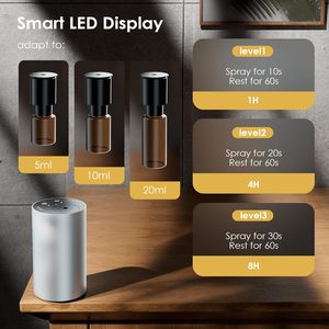 Diffuseur d'arômes professionnel portable en aluminium rechargeable par USB sans eau pour huiles essentielles - Product Image 3