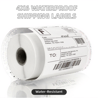 Vente en gros directe usine Jinya JY-F Étiquettes autocollantes thermiques personnalisables 4x6 pour emballage d'expédition, résistantes à l'eau et à l'huile