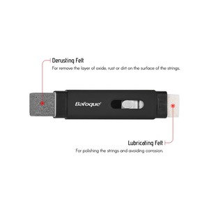 Outil de nettoyage de cordes de guitare Kit d'entretien de cordes de feutre de lubrification Outil de Luthier pour guitare électrique acoustique basse - Product Image 2