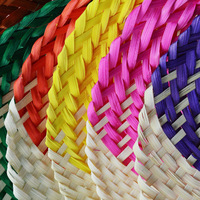 Bambu zanaat çocuk serin ve retro örgü el Fan kalp/Handwoven kişiselleştirilmiş Palm el fanlar Rattan