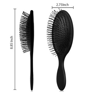 Brosse à cheveux surdimensionnée personnalisable avec logo, brosse démêlante pour extensions capillaires avec emballage en boîte en papier, brosse à cheveux en poils de sanglier vierge en gros - Product Image 2