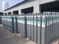 Bouteilles de gaz haute pression sans soudure conformes à la norme ISO 34CrMo4 pour oxygène/hydrogène/argon/hélium/CO2/azote/acétylène 40L/50L