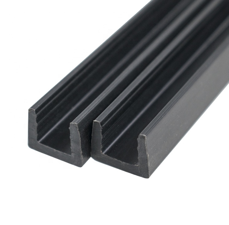 Hot U-shaped plastic channel plastic guide groove decoration plastic material low-cost customization