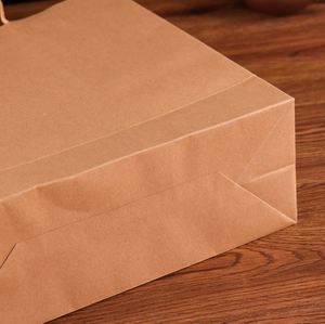 Sac de courses en papier kraft personnalisé, recyclable, pour la vente à emporter, avec votre propre logo - Product Image 6