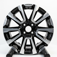 Jante en alliage noir et argent, 4 trous, moulée, pour voiture, 16x6.5J 17x6.5J PCD 4x100, pour remplacement et réparation