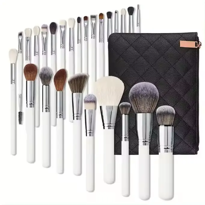 2024 Hot selling Full set Makeup Brush with Diamond Low MOQ Blush Black Makeup brush Private Label