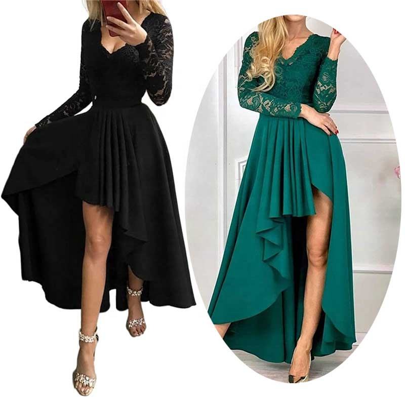 Vestidos de cóctel cortos por delante y largos por detrás