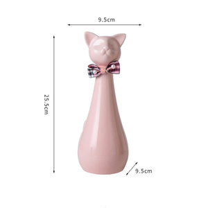 Moderna urna funeraria de cerámica para cenizas de mascotas, hecha a mano, impermeable, ecológica, con diseño de gato, para decoración de funerarias. - Product Image 6