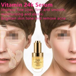 Sérum facial à l'or de pétales de rose 24 carats végétalien en gros, lifting du visage biologique, cosmétiques éclaircissants pour les yeux, approvisionnement en usine OEM/ODM - Product Image 2