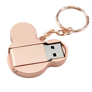 แฟลชไดรฟ์ USB <span class=keywords><strong>เมาส์</strong></span>โลหะ2.0 1GB 2GB 4GB เมมโมรี่สติ๊ก3.0 8GB 16GB 32GB 64GB ทัมไดรฟ์<span class=keywords><strong>ปากกา</strong></span>ที่น่ารักพร้อมพวงกุญแจ - Product Image 2