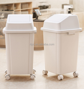 Cubo de basura con tapa oscilante de 30 litros, cubo de basura extraíble de plástico <span class=keywords><strong>azul</strong></span> para el hogar, almacenamiento de <span class=keywords><strong>reciclaje</strong></span> de cocina - Product Image 5
