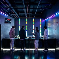 Jeu interactif de réflexes et de vitesse pour salle de jeux : Défi de réaction aux boutons colorés multijoueur