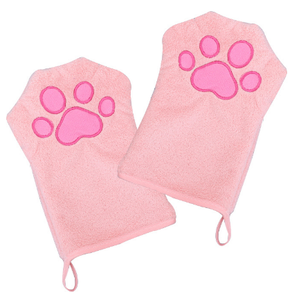 Pets Washing Gloves-Grooming Towel for Drying Pets,Dog Towel with Embroidered Microfiber Design,Machine Washable - Product Image 1