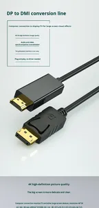 Câble DP mâle-mâle à âme en cuivre de 2,2 m compatible haute définition pour connexion d'écran d'ordinateur - Product Image 5
