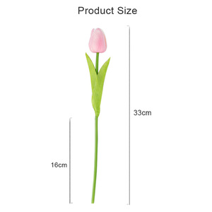 Fleurs artificielles Tainen Pu Tulip blanches, 10 pièces, bouquet pour décoration de mariage et de maison - Product Image 5